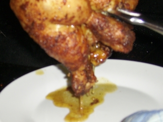 Poulet im Ofen gebraten